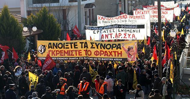 Greece under pressure at EU migrant talks, protesters in Greece march for safe routes for migrants