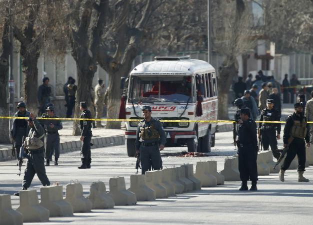 Suicide bomber strikes outside police office in Afghan capital