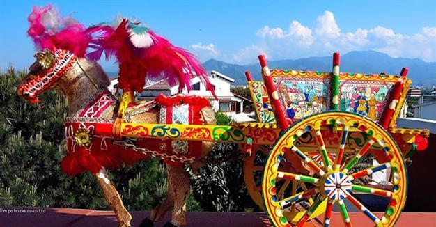 Riding on a carrettino