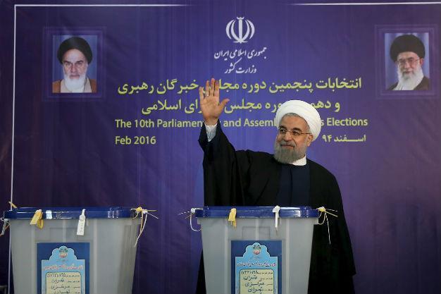 Irans pragmatic Rouhani cheers election wins, says govt stronger