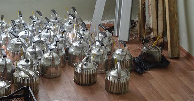 PKK militants make ‘teapot bombs,’ hide explosives in walls