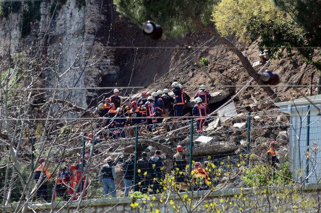 Two killed as wall collapses in Istanbul park