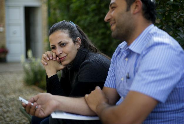 Syrian refugees flown out by pope start new life in Rome