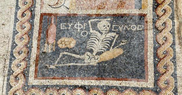 Ancient mosaic doesn’t say ‘Be cheerful, live your life,’ claims expert
