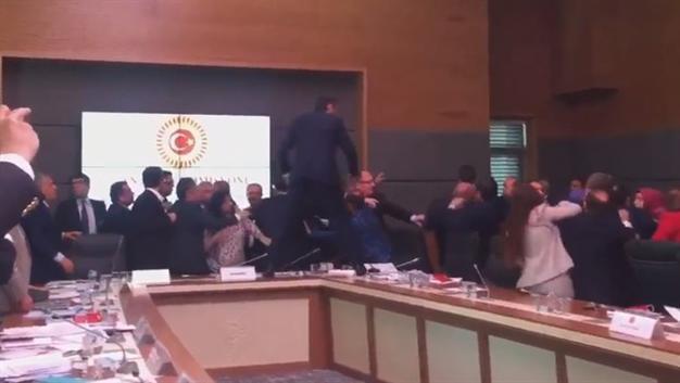 VIDEO: Another fight breaks out at tense Turkish parliament