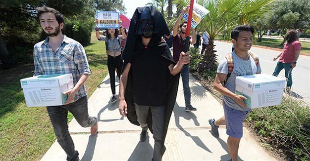 Turkish students in Darth Vader, Jon Snow costumes protest exam system