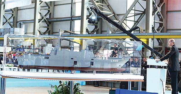 Turkey begins making its debut amphibious assault ship