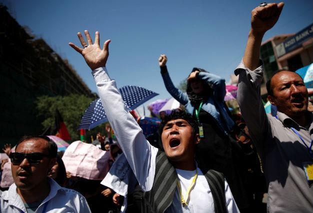 Afghan capital locked down for massive demonstration