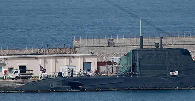 British nuclear submarine docks in Gibraltar after collision