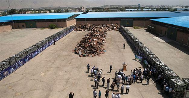 Iran destroys 100,000 satellite dishes