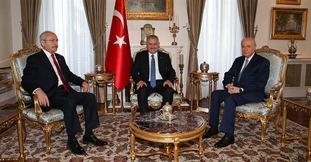 Turkish PM informs opposition leaders on anti-terror fight in a second meet after coup attempt