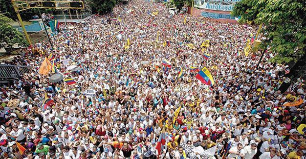 Venezuelan opposition floods Caracas in vast anti-Maduro protest