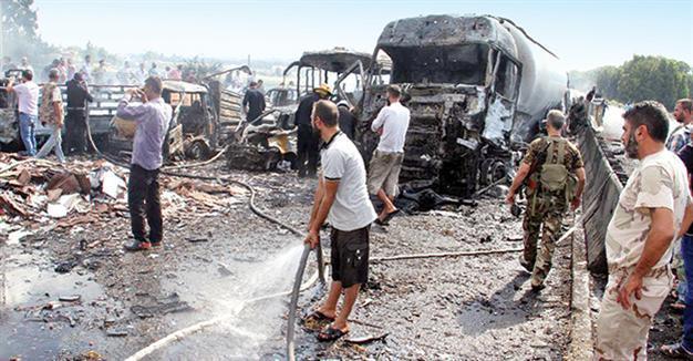 Multiple blasts kill scores of people in Syrian cities, Putin expresses hope for possible deal
