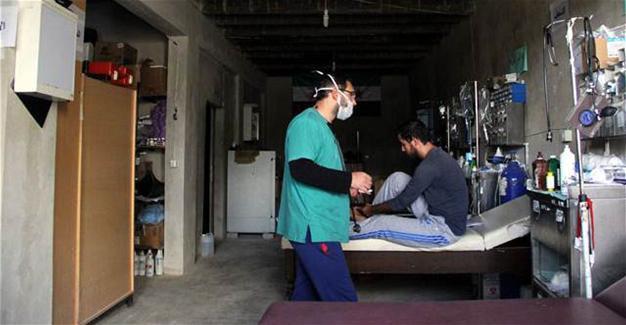 Local hospital operates inside carved-out hill in northern Syria