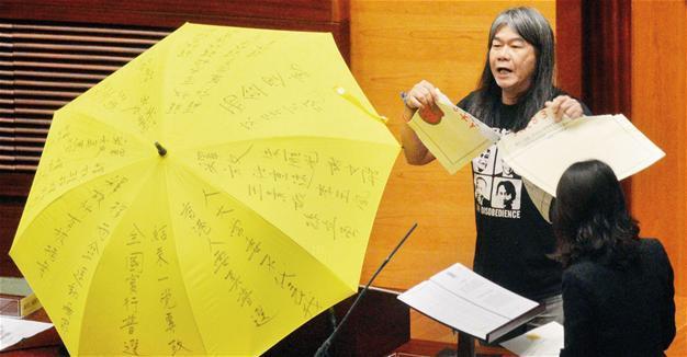Rebel Hong Kong lawmakers challenge China in parliament