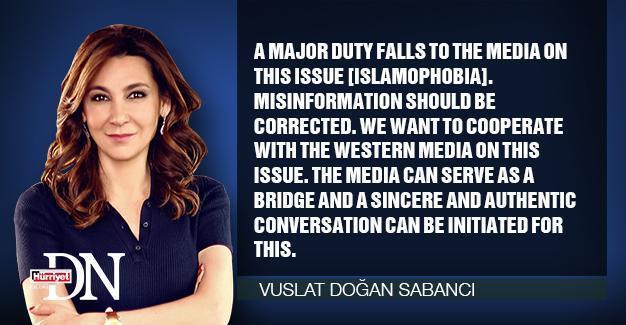 Media can serve as bridge in fight against Islamophobia, Hürriyet chairwoman says