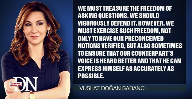 For peace we must find ways of living together, says Hürriyet chairwoman