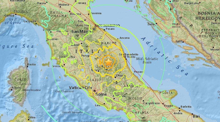 6.6 magnitude earthquake strikes central Italy