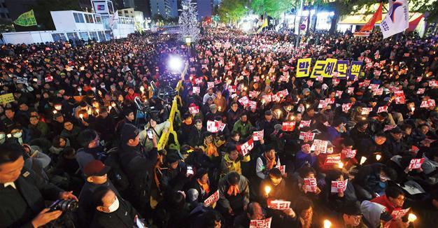 South Korean protesters call for president to step down