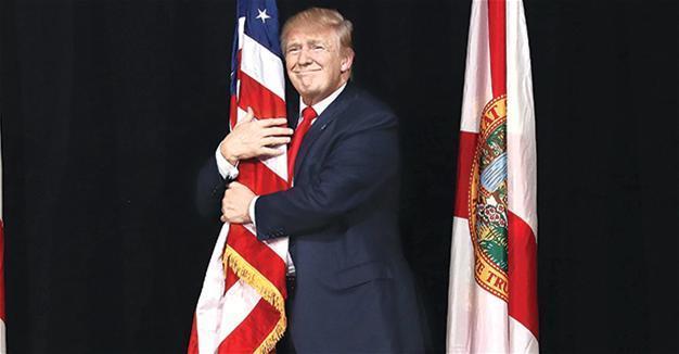 Trump asks voters to elect him president, claims to be beating Clinton