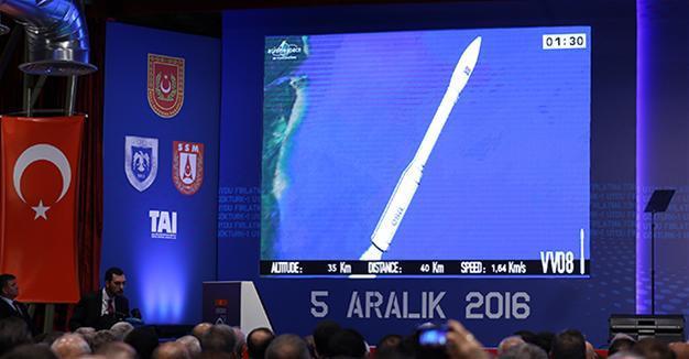 Turkey launches space satellite GÖKTÜRK-1