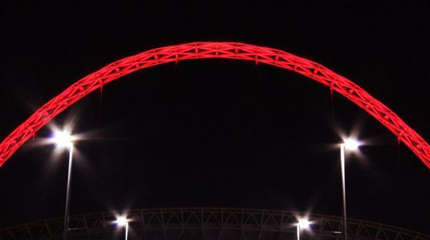 Britain’s Wembley Stadium turns red in solidarity with Istanbul bombing victims