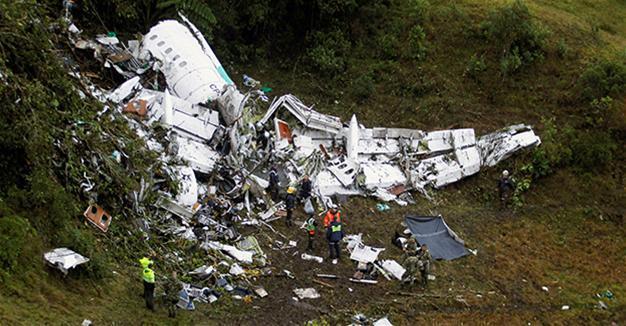 Plane carrying Brazilian football team crashes in Colombia, 75 dead