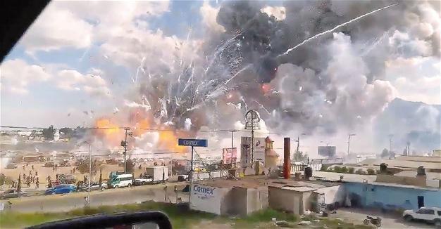Mexico fireworks market blasts kill at least 31, injure scores