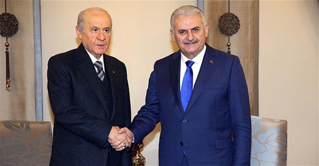 PM Yıldırım, MHP head Bahçeli meet on new constitution
