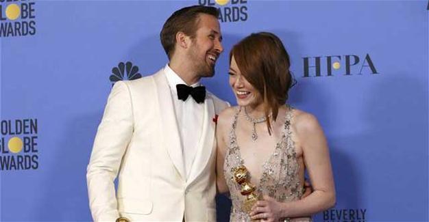 ‘La La Land’ waltzes off with big win at Golden Globes