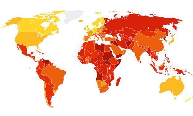 Turkey ranks 75th in corruption perceptions index amid continued downfall