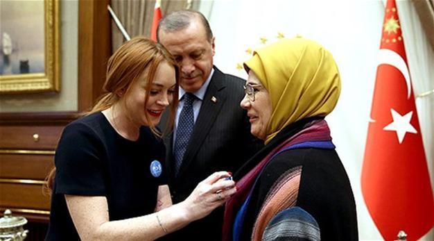 Lindsay Lohan visits President Erdoğan, shares gracious Instagram post