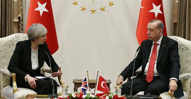 President Erdoğan, British PM May discuss Syria, Iraq