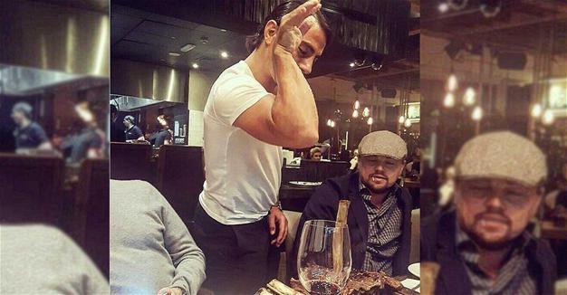 Social media phenomenon ‘Salt Bae’ serves Leonardo DiCaprio in Dubai