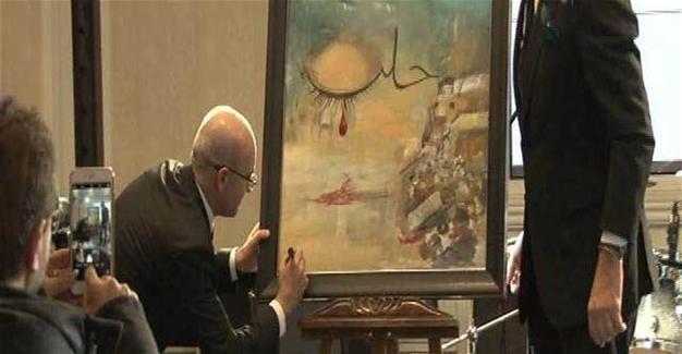 Deputy PM Şimşek’s Aleppo painting for Alzheimer Association sold for 151,000 Turkish Liras