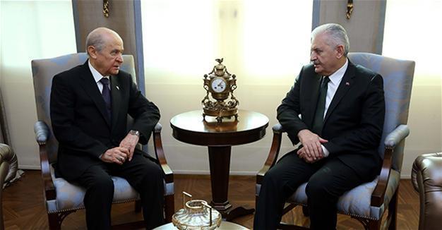 PM Yıldırım, MHP head Bahçeli meet ahead of referendum