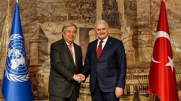 Turkish PM, UN chief meets in Istanbul