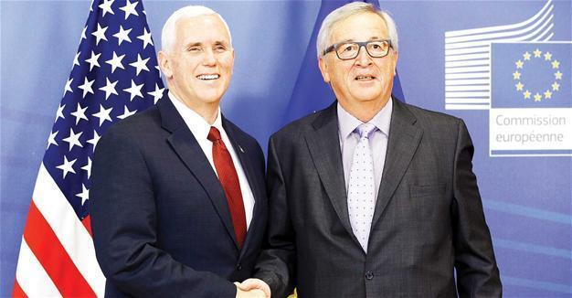 EU welcomes Pence assurance of Trump’s support