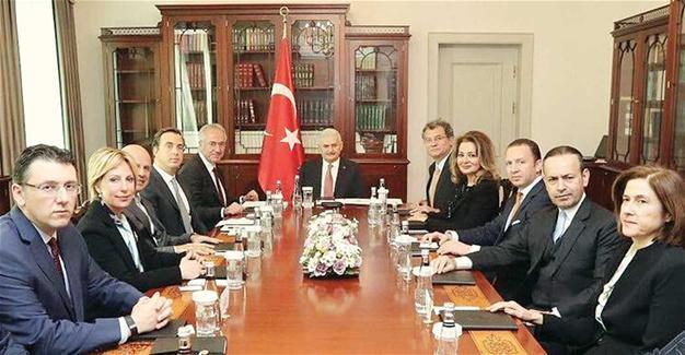 Turkey’s top business organization’s new board members meet PM Yıldırım