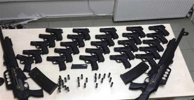 Dozens of illegal rifles, pistols found in shop selling circumcision clothes in Istanbul