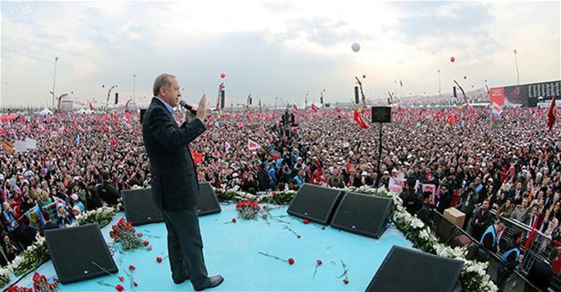 Thousands attend campaign rally of Turkish President, PM in Istanbul