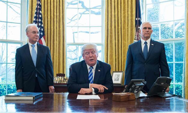 Angry over US healthcare fail, Trump voters spare him blame