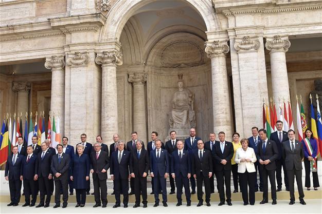 Troubled EU renews vows on 60th anniversary