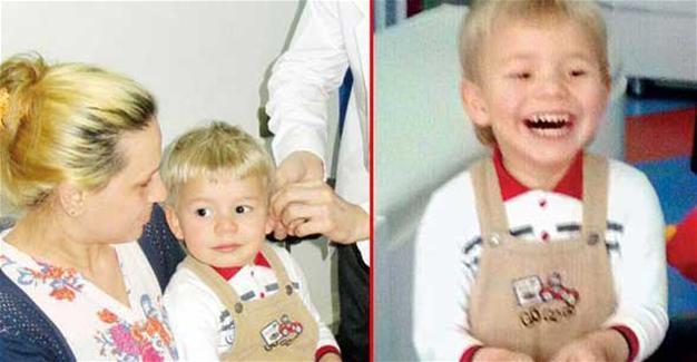 Hearing-impaired İzmir boy bursts into laughter after hearing for first time