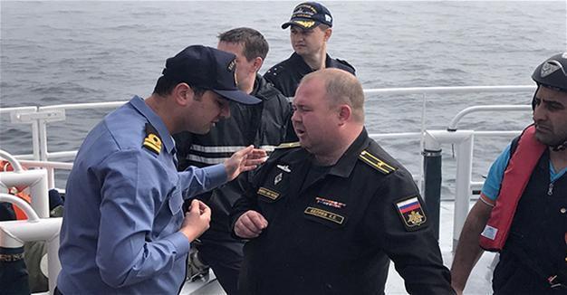 All Russian naval personnel rescued from sunken ship return to their country