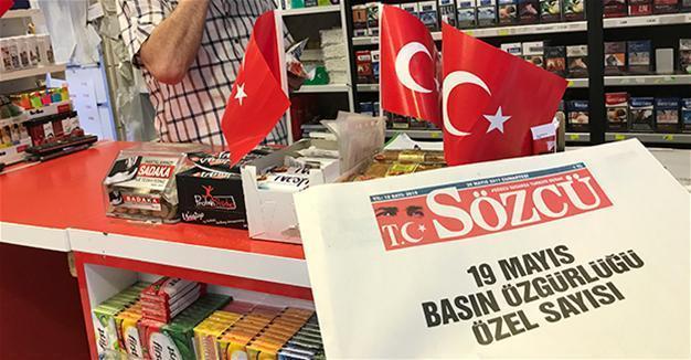 Turkish daily Sözcü publishes blank issue to protest detention warrant on executive, staff members