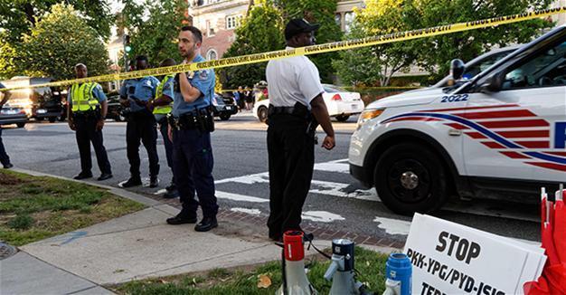 Nine hurt, two detained in altercation at Turkish Embassy in Washington
