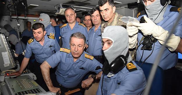 Turkish army chief, top brass participate in military drill in Aegean