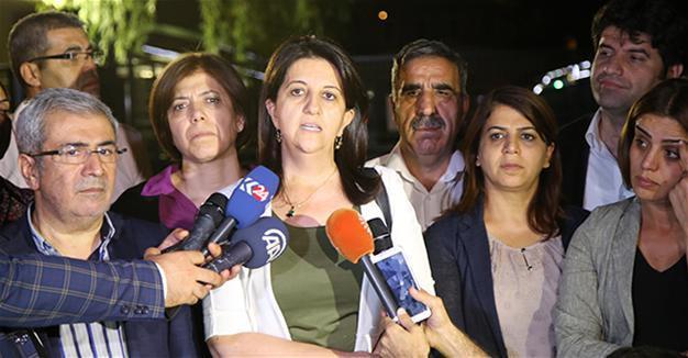 Deputy parliament speaker Pervin Buldan testifies in court in Turkey’s southeast