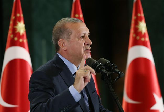 Turkeys Erdoğan talks Qatar with emir, French president